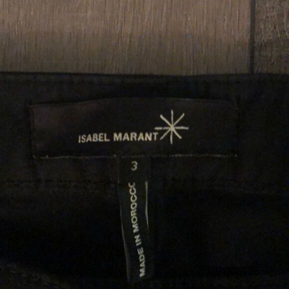 Isabel Marant Renell Black Embroidered Jeans — Size 3 (FR 38) - Picture 4 of 7